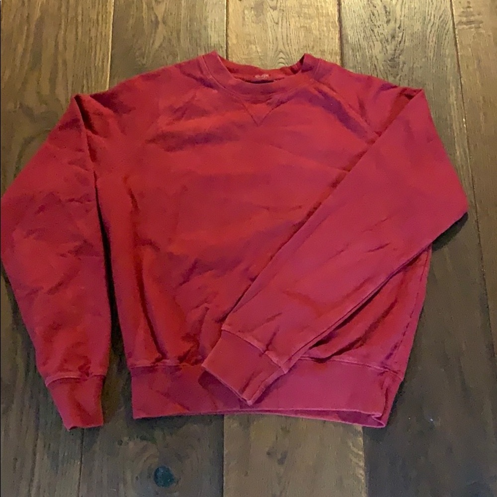 Red Brandy Melville crew neck sweatshirt
